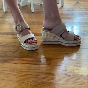 Dolce Vita wedge.  Blush color.